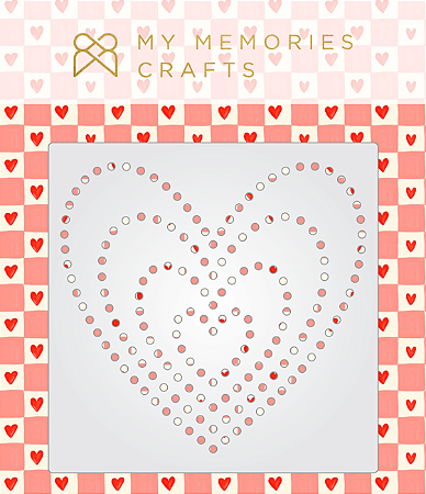 Coleção Meu Amor - Régua De Costura - Coração - My Memories Crafts - MAM-15