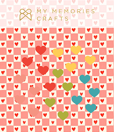 Coleção Meu Amor - Mini Corações em Acrílico - My Memories Crafts - MAM-14
