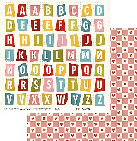 Coleção Meu Amor - Folha 06 - 30,5x30,5 - My Memories Crafts - MAM-06