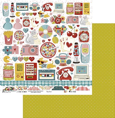 Coleção Meu Amor - Folha 01 - 30,5x30,5 - My Memories Crafts - MAM-01