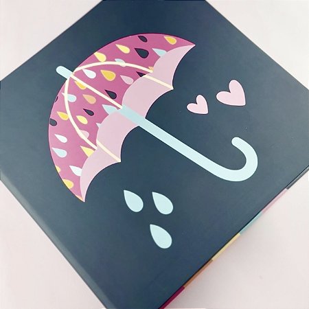 Coleção COR & AMOR - MIni Álbum (Garra) Guarda-Chuva - Lemon Scrapbook