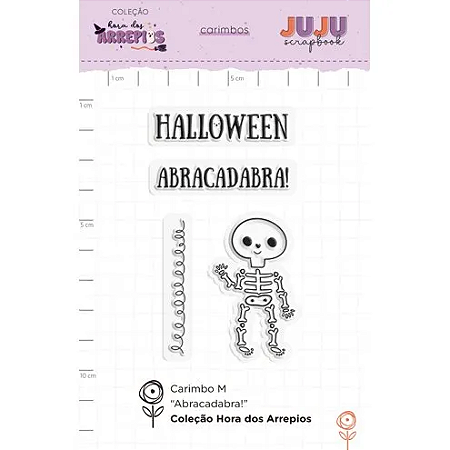 Coleção Hora dos Arrepios - Carimbo M Abracadabra! - Juju Scrapbook