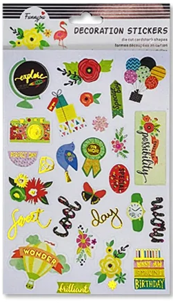 Cartela Adesivos em Papel EXPLORE - Apex