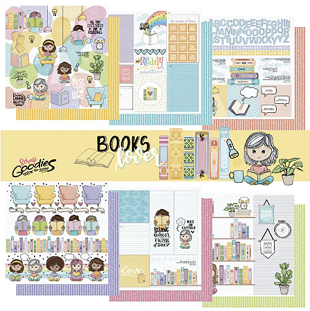 Coleção BOOKS LOVER - Folha Just a Girl who loves books - Goodies