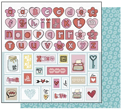 Coleção POR AMOR - Folha 100% Amor - Goodies