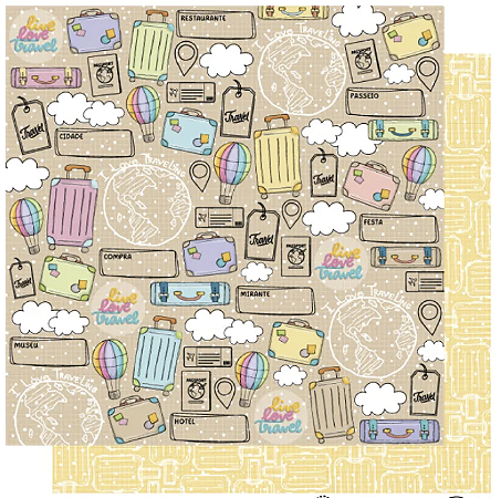 Coleção LET'S GO - Folha Malas Prontas? - Goodies