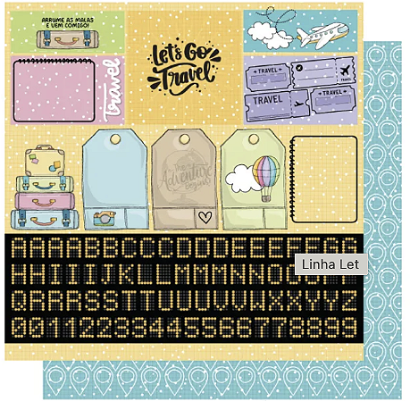 Coleção LET'S GO - Folha Vôo Confirmado - Goodies