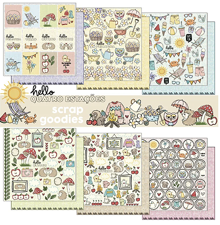 Coleção HELLO QUATRO ESTAÇÕES - Folha Todo Mundo Junto - Goodies
