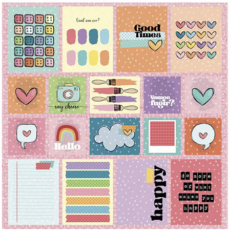 Coleção TODAS AS CORES - Folha Cards e Fichinhas - Goodies