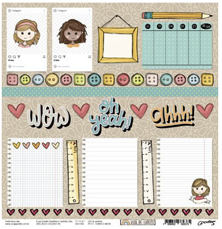 Coleção VIDA DE GAROTA - Folha Planos e Metas - Goodies