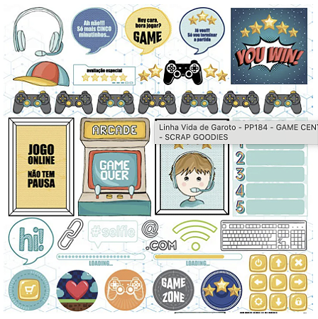 Coleção VIDA DE GAROTO - Folha Game Center - Goodies
