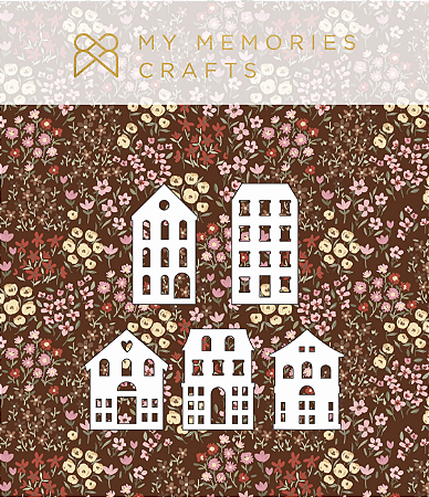 Coleção Minha Cidade - Apliques de Casinhas em Acrilico - MCID-13 - My Memories Crafts