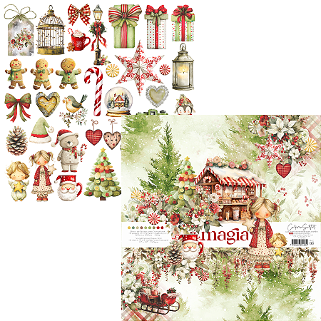 Colecao MAGIA - Bloco 30,5x30,5cm - MAG00 - Carina Sartor