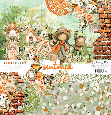Coleção SINTONIA Papel Bloco 30,5x30,5cm - SIN00 - Carina Sartor