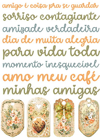 Coleção SINTONIA - Cartela Adesivo DTF UV Títulos - 1 pecas - SIN24 - Carina Sartor