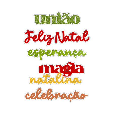 Coleção MAGIA - Acrílico Titulo Português - 5 pecas - MAG16 - Carina Sartor