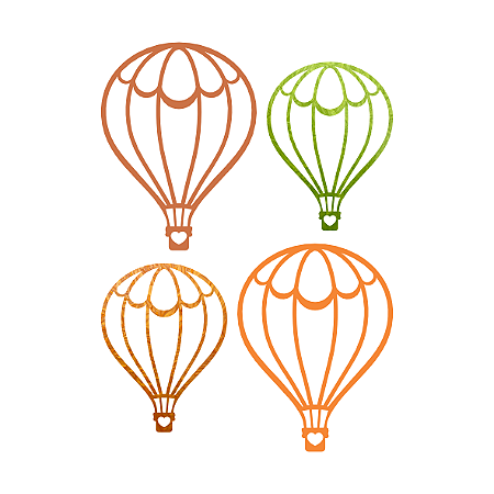 Coleção SINTONIA - Acrílico Balões - 2 pecas - SIN22 - Carina Sartor