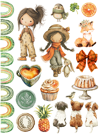 Coleção SINTONIA - Cartela Adesivo DTF UV Imagem - 1 pecas - SIN23 - Carina Sartor