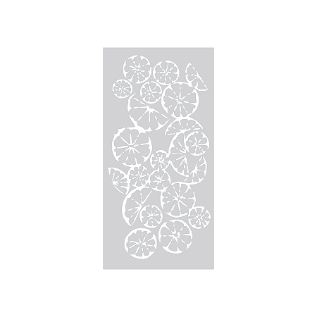 Coleção SINTONIA - Stencil Laranjas - 1 Peca - SIN26