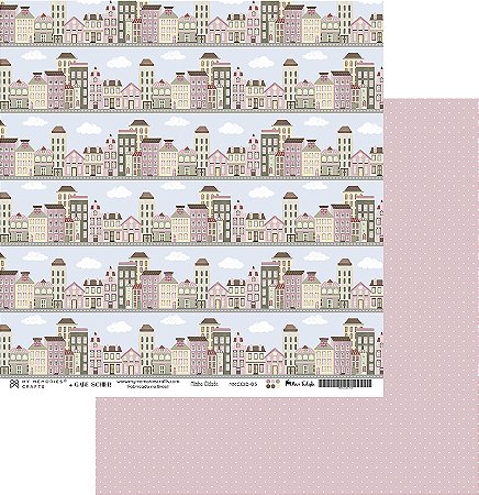 Coleção Minha Cidade - Folha 05 - 30,5x30,5  - MCID-05 - My Memories Crafts