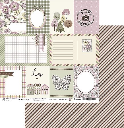 Coleção Minha Cidade - Folha 03 - 30,5x30,5  - MCID-03 - My Memories Crafts