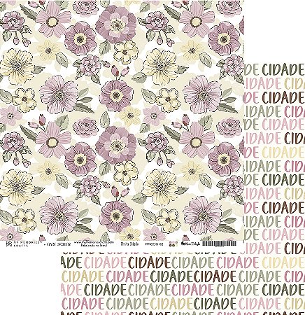 Coleção Minha Cidade - Folha 02 - 30,5x30,5  - MCID-02 - My Memories Crafts