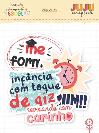 Coleção Tempos de Escola - Die Cuts - Turma do Barulho - Juju Scrapbook
