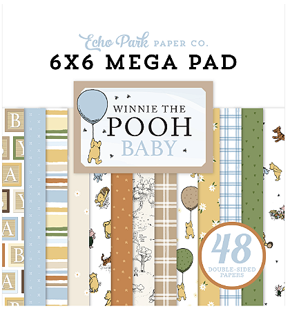 Coleção Winnie The Pooh Baby - Mega Pad (Cardmakers 6X6) - EchoPark