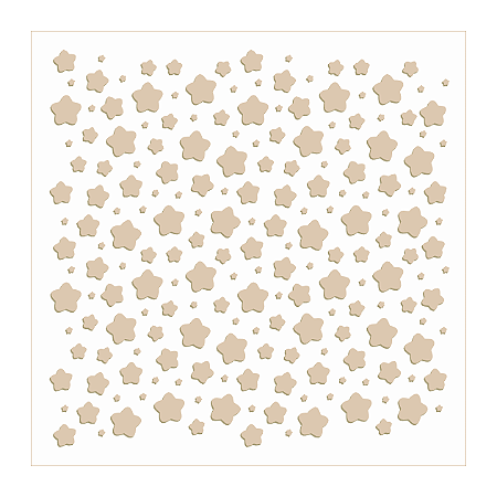 Colecao MEU DENGO - Stencil Estrelinhas (1pç) DEN21 - Carina Sartor