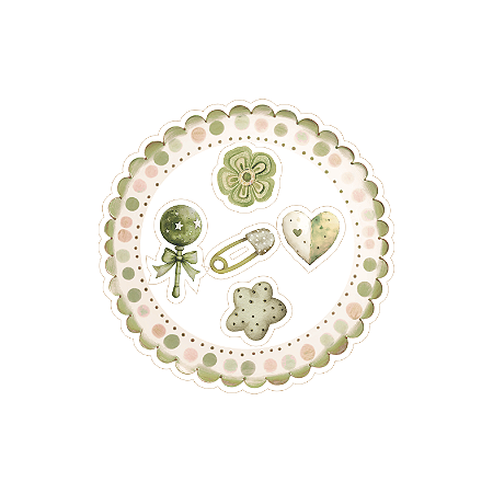 Coleção MEU DENGO - Acrilico Shaker Box - MOLDURA (6pçs) DEN16 - Carina Sartor