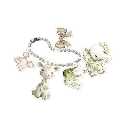 Coleção MEU DENGO - Chaveiro em Acrilico - MENINA (6pçs) DEN12a - Carina Sartor