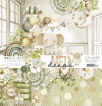 Coleção MEU DENGO - Bloco 30,5x30,5cm - DEN00 - Carina Sartor