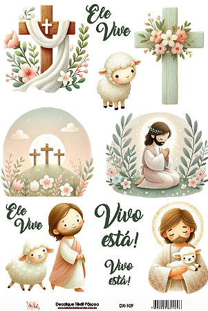 Adesivo Têxtil - PÁSCOA - Arte Fácil
