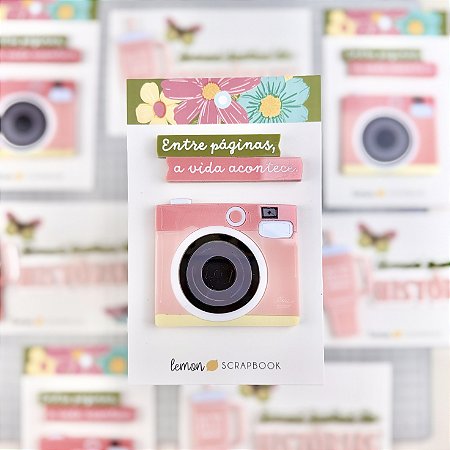 Coleção PÁGINA 1 - Aplique em CAMERA e FRASE - Lemon Scrapbook