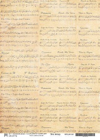 Coleção Minha Herança - Papel Vegetal A4 - MHR-09 - My Memories Crafts