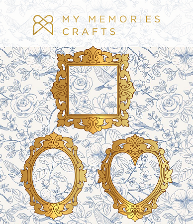 Coleção Minha Herança - Molduras em Acrílico VINTAGE DOURADOS - MHR-10 - My Memories Crafts