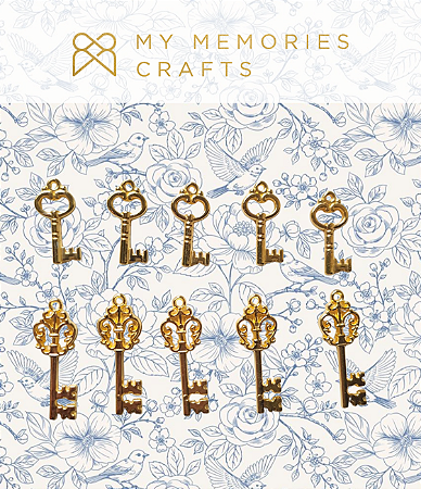 Coleção Minha Heranca - Chaves Douradas - MHR-15 - My Memories Crafts