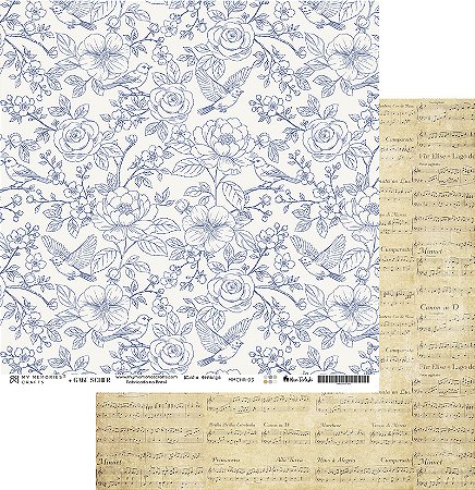 Coleção Minha Herança - Folha 03 - 30,5 x 30,5cm - MHR-03 - My Memories Crafts