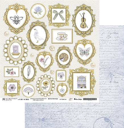 Coleção Minha Herança - Folha 04 - 30,5 x 30,5cm - MHR-04 - My Memories Crafts