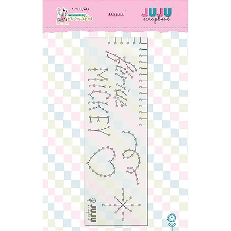 Coleção Um Mundo de Maravilhas - Régua de Costura To de Ferias - Juju Scrapbook