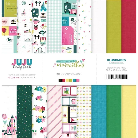 Kit Coordenado - Colecao Um Mundo de Maravilhas