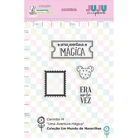 Coleção Um Mundo de Maravilhas - Carimbo M Uma Aventura Magica - Juju Scrapbook