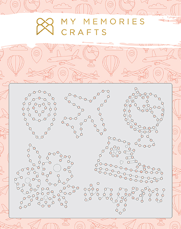 Colecao Meus Destinos - Régua de Costura - MMCMD-09 - My Memories Crafts