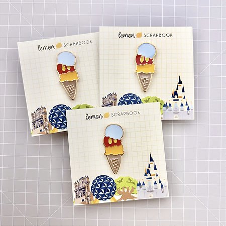 Coleção PARQUE DE DIVERSÕES 3 - Pin SORVETINHO - Lemon Scrapbook