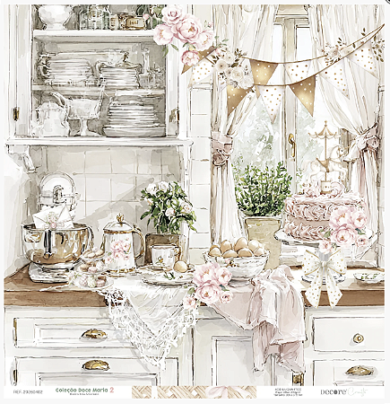 Coleção Doce Maria 2  -  Folha MEU ANIVERSÁRIO - Decore Crafts