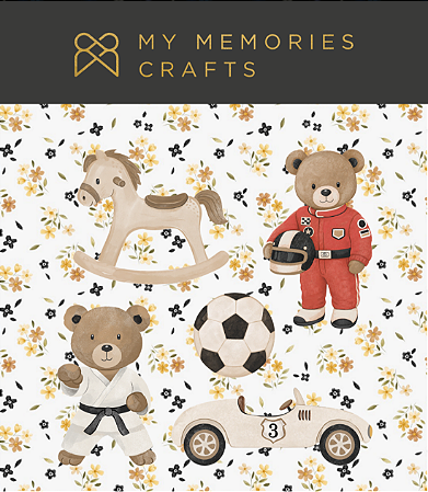 Coleção Minha Preciosidade - Adesivo DTF Menino - My Memories Crafts - MPR-15