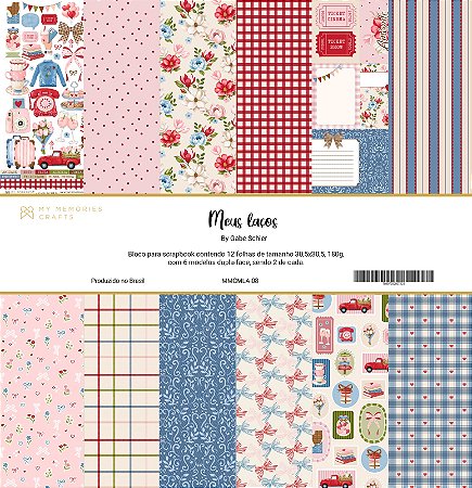 Coleção Meus Laços - Bloco 30,5 x 30,05 - MMCMLA-08 - My Memories Crafts