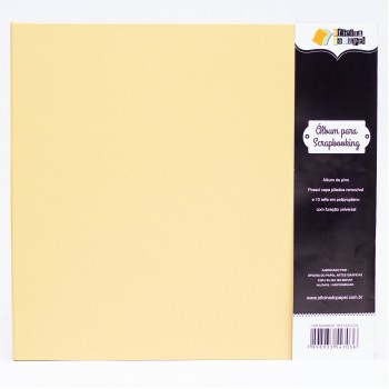 Album de pino G - 30,5x30,5 - Bege - Oficina do Papel