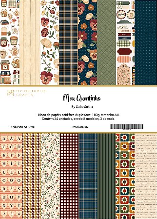 Coleção Meu Quentinho - Bloco A4 - MQ-07 - My Memories Crafts