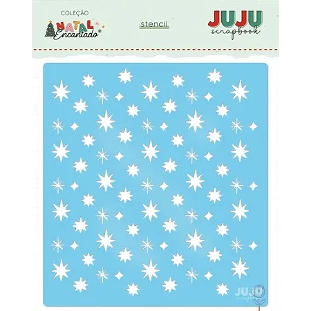 Coleção Natal Encantado - Stencil - MAGIA - Juju Scrapbook